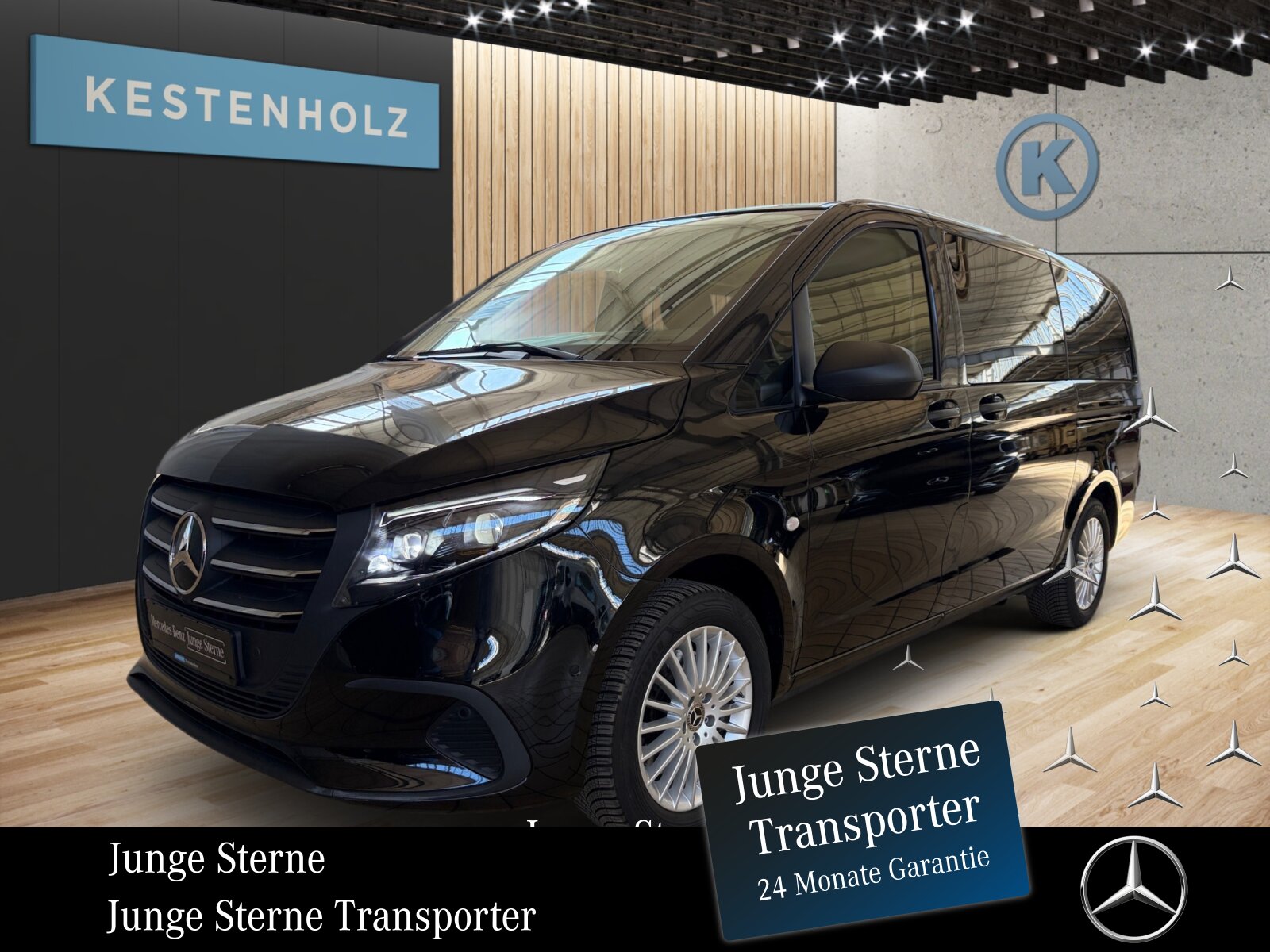 Ausstattungslinien und -Pakete:  Aerodynamik-Paket,   BlueEFFICIENCY-Paket:  Chrom Interieur-Paket:  Fahrassistenz-Paket:  Modellgeneration 2,   Park-Paket mit Rückfahrkamera:  Spiegel-Paket Vito:  Tourer PRO:Exterieur:  Anhängelast 2500 kg:  Anhängerkupplung Kugelkopf abnehmbar:  Außenspiegel elektrisch heranklappbar:  Außenspiegel heizbar und elektrisch verstellbar,   Baureihe C447 Vito/V-Klasse:  Befestigungspunkte im Dachrahmen,   CO2-optimierte Bremsanlage,   EASY PACK Paket - elektr. Schiebetür/Heckklappe,   Elektr. Betätigung für Schiebetür links:  Elektr. Betätigung für Schiebetür rechts:  Fehlbetankungsschutz,   Fenster in Heckklappe mit Wisch- und Waschanlage,   Fenster vorn links, fest in Seitenwand/Schiebetür,   Generator 14 V / 250 A:  Gewichtsvariante 3.200 kg,   Haupttank 70 Liter:  Heizung für Scheibenwaschanlage:  Hinterachswellenfabrikat IFA,   Kombifahrzeug:  Komplettfahrzeug,   Kühlergrill verchromt,   Leichtmetallräder 7 J x 17, 20-Speichen Design,   Metallic-Lack:  Multibeam LED: Fernlichtassistent Adaptive plus,   Radstand 3200 mm, Überhang lang,   Schiebetür links:  Schluss-, Brems- und Blinklicht in LED-Technik:  Steuercode Umstellung WLTP,   Steuercode Zertifizierung II,   Stoßfänger und Anbauteile in Wagenfarbe lackiertInterieur:  3er-Sitzbank in 2. SR (klapp-, wickel-, herausnehmbar) mit Isofix u. Top Tether auf außen, 2 Einzelsitze in der 3. SR,   Beleuchtung im Haltegriff Fond mit Lesespot,   Fenster fest hinten,   Innenspiegel  automatisch abblendend,   Innenverkleidung gehobene Ausführung,   Klimaanlage halbautom. geregelt, TEMPMATIC im Fond:  Klimatisierungsautomatik Thermotronic:  Komfort-Beifahrersitz:  Komfort Fahrersitz:  Kunstleder schwarz:  Lederlenkrad:  Linkslenker,   Lordosenstütze Beifahrersitz,   Lordosenstütze Fahrersitz,   Mittelkonsole mit Staufach,   Sitzbelegungserkennung Fahrersitz:  Sitzheizung für Beifahrer:  Sitzheizung für Fahrer:  Sitzkissentiefenverstellung Beifahrer,   Sitzkissentiefenverstellung Fahrer,   Vordersitze mit EASY-ENTRY-FunktionMultimedia:  2-Wege-Lautsprecher vorn und hinten,   Digitales Extra: Festplatten-Navigation,   Digitales Extra: Remote Services Plus,   Digitales Extra: Smartphone Integration,   Digitales Radio (DAB):  Kommunikationsmodul (LTE) für digitale Dienste:  Live Traffic Information,   MBUX Multimediasystem:  Mercedes-Benz Notrufsystem:Komfort und Umwelt:  9G-TRONIC:  Abgasreinigung SCR Generation 4,   Aktiver Geschwindigkeitslimit-Assistent:  Aktiver Lenk-Assistent:  Aktiver Spurhalte-Assistent:  Allrad permanent:  Attention Assist:  Berganfahrhilfe:  Colorverglasung im Fond, Schwarzglas:  Easy-Pack Heckklappe:  ECO Start-Stop Funktion:  Emissionsklasse  Euro 6b M/N1 GR. II:  Erweitertes autom. Wiederanfahren auf Autobahnen,   Fahrlichtassistent,   Innen- und Umfeldbeleuchtung Kombi,   Intelligenter Geschwindigkeitsassistent (ISA),   Kindererkennung im Fahrzeug passiv,   Kofferraum-Komfortschließung,   Lenkrad in Neigung und Höhe verstellbar,   Multifunktionslenkrad:  Nachtbeleuchtung,   Sauglüfter elektrisch Leistungsstufe 5,   Streckenbasierte Geschwindigkeitsanpassung,   Totwinkel-Assistent:  Verkehrszeichen-Assistent:  Zuheizer  elektrischSicherheit:  Aktiver Abstands-Assistent DISTRONIC:  Aktiver Brems-Assistent:  Beifahrerairbag,   Bremskraftverstärkerausfallkompensierung,   elek. Feststellbremse,   HOLD-Funktion:  Kindersicherung an Türen im Fahrgastraum,   Reifendrucküberwachung an VA u. HA, drahtlos:  Thorax-Pelvis-Sidebag Beifahrer:  Thorax-Pelvis-Sidebag Fahrer,   Windowbags für Fahrer und Beifahrer:Zustand/Papiere:  Modellpflege:  Wartungsintervall 40.000 km,   Zulassung als PKW:Weiteres:  AEJ X4/1,   AEJ X4/2,   Fahrzeug HVO fähig,   Fenster v. rechts, fest in Seitenwand/Schiebetür,   Hersteller Mercedes-Benz AG,   Kundenauftrag VdZ,   Kunstoffboden TPO im Fahrgastraum,   Mopf II,   OM654 DE 20 LA Leistungsstufe 5 Top Type,   Pannenmanagement,   Schilder / Druckschriften deutsch,   Sitzbef. Fond m.Schnellverriegelung 2 Sitzreihen,   Steuercode Modellpflege,   Vertriebskennzeichen 0,   VIN codierte Fahrzeugdaten mit Prüfziffer,   174 kW (237 PS) 4200/min,   Änderungsjahr G4-II,   Geschwindigkeitsbegrenzung 210 km/h,   Modelljahr 5.