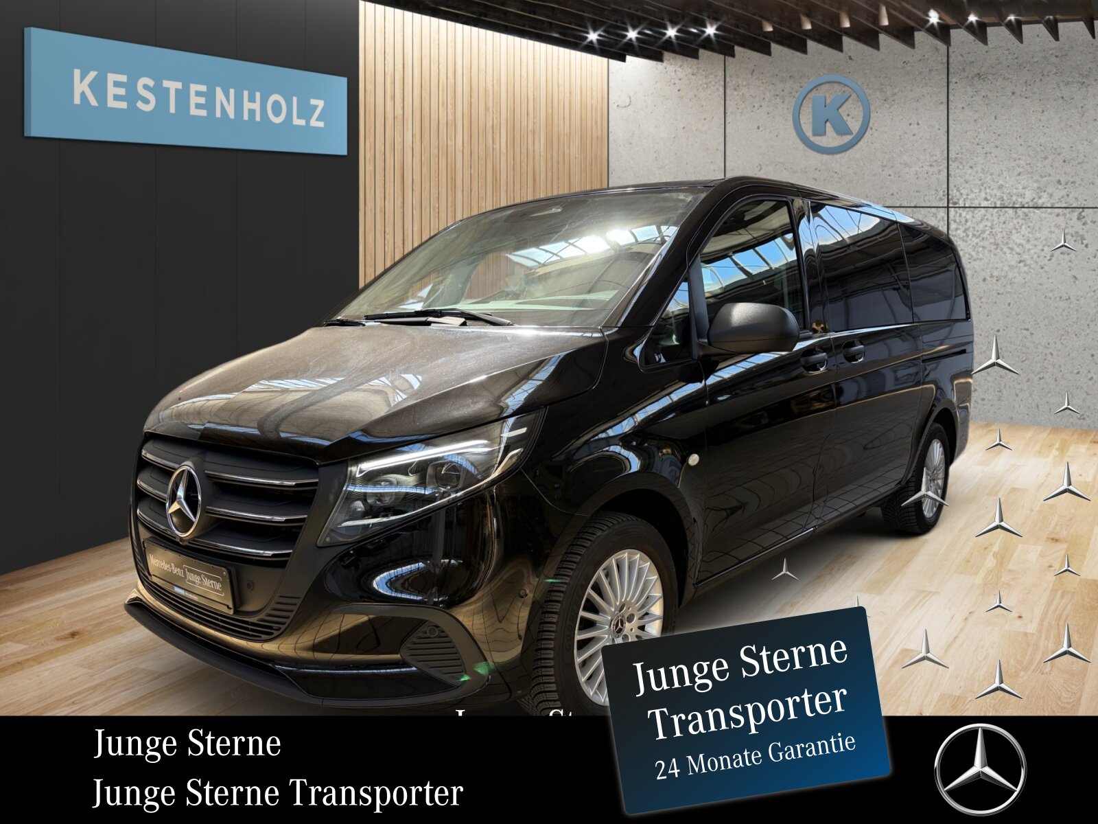 Ausstattungslinien und -Pakete:  Aerodynamik-Paket,   BlueEFFICIENCY-Paket:  Chrom Interieur-Paket:  Fahrassistenz-Paket:  Modellgeneration 2,   Park-Paket mit Rückfahrkamera:  Spiegel-Paket Vito:  Tourer PRO:Exterieur:  Anhängelast 2500 kg:  Anhängerkupplung Kugelkopf abnehmbar:  Außenspiegel elektrisch heranklappbar:  Außenspiegel heizbar und elektrisch verstellbar,   Baureihe C447 Vito/V-Klasse:  Befestigungspunkte im Dachrahmen,   CO2-optimierte Bremsanlage,   EASY PACK Paket - elektr. Schiebetür/Heckklappe,   Elektr. Betätigung für Schiebetür links:  Elektr. Betätigung für Schiebetür rechts:  Fehlbetankungsschutz,   Fenster in Heckklappe mit Wisch- und Waschanlage,   Fenster vorn links, fest in Seitenwand/Schiebetür,   Generator 14 V / 250 A:  Gewichtsvariante 3.200 kg,   Haupttank 70 Liter:  Heizung für Scheibenwaschanlage:  Hinterachswellenfabrikat IFA,   Kombifahrzeug:  Komplettfahrzeug,   Kühlergrill verchromt,   Leichtmetallräder 7 J x 17, 20-Speichen Design,   Metallic-Lack:  Multibeam LED: Fernlichtassistent Adaptive plus,   Radstand 3200 mm, Überhang lang,   Schiebetür links:  Schluss-, Brems- und Blinklicht in LED-Technik:  Steuercode Umstellung WLTP,   Steuercode Zertifizierung II,   Stoßfänger und Anbauteile in Wagenfarbe lackiertInterieur:  3er-Sitzbank in 2. SR (klapp-, wickel-, herausnehmbar) mit Isofix u. Top Tether auf außen, 2 Einzelsitze in der 3. SR,   Beifahrersitz Zweisitzer:  Beleuchtung im Haltegriff Fond mit Lesespot,   Fenster fest hinten,   Innenspiegel  automatisch abblendend,   Innenverkleidung gehobene Ausführung,   Klimaanlage halbautom. geregelt, TEMPMATIC im Fond:  Klimatisierungsautomatik Thermotronic:  Komfort Fahrersitz:  Kunstleder schwarz:  Lederlenkrad:  Linkslenker,   Lordosenstütze Fahrersitz,   Sitzbelegungserkennung Fahrersitz:  Sitzheizung für Beifahrer:  Sitzheizung für Fahrer:  Sitzkissentiefenverstellung Fahrer,   Vordersitze mit EASY-ENTRY-FunktionMultimedia:  2-Wege-Lautsprecher vorn und hinten,   Digitales Extra: Festplatten-Navigation,   Digitales Extra: Remote Services Plus,   Digitales Extra: Smartphone Integration,   Digitales Radio (DAB):  Kommunikationsmodul (LTE) für digitale Dienste:  Live Traffic Information,   MBUX Multimediasystem:  Mercedes-Benz Notrufsystem:Komfort und Umwelt:  9G-TRONIC:  Abgasreinigung SCR Generation 4,   Aktiver Geschwindigkeitslimit-Assistent:  Aktiver Lenk-Assistent:  Aktiver Spurhalte-Assistent:  Allrad permanent:  Attention Assist:  Berganfahrhilfe:  Colorverglasung im Fond, Schwarzglas:  Easy-Pack Heckklappe:  ECO Start-Stop Funktion:  Emissionsklasse  Euro 6b M/N1 GR. II:  Erweitertes autom. Wiederanfahren auf Autobahnen,   Fahrlichtassistent,   Innen- und Umfeldbeleuchtung Kombi,   Intelligenter Geschwindigkeitsassistent (ISA),   Kindererkennung im Fahrzeug passiv,   Kofferraum-Komfortschließung,   Lenkrad in Neigung und Höhe verstellbar,   Multifunktionslenkrad:  Nachtbeleuchtung,   Sauglüfter elektrisch Leistungsstufe 5,   Streckenbasierte Geschwindigkeitsanpassung,   Totwinkel-Assistent:  Verkehrszeichen-Assistent:  Zuheizer  elektrischSicherheit:  Aktiver Abstands-Assistent DISTRONIC:  Aktiver Brems-Assistent:  Beifahrerairbag,   Bremskraftverstärkerausfallkompensierung,   elek. Feststellbremse,   HOLD-Funktion:  Kindersicherung an Türen im Fahrgastraum,   Reifendrucküberwachung an VA u. HA, drahtlos:  Thorax-Pelvis-Sidebag Beifahrer:  Thorax-Pelvis-Sidebag Fahrer,   Windowbags für Fahrer und Beifahrer:Zustand/Papiere:  Modellpflege:  Wartungsintervall 40.000 km,   Zulassung als PKW:Weiteres:  AEJ X4/1,   AEJ X4/2,   Fahrzeug HVO fähig,   Fenster v. rechts, fest in Seitenwand/Schiebetür,   Hersteller Mercedes-Benz AG,   Kundenauftrag VdZ,   Kunstoffboden TPO im Fahrgastraum,   Mopf II,   OM654 DE 20 LA Leistungsstufe 5 Top Type,   Pannenmanagement,   Schilder / Druckschriften deutsch,   Sitzbef. Fond m.Schnellverriegelung 2 Sitzreihen,   Steuercode Modellpflege,   Vertriebskennzeichen 0,   VIN codierte Fahrzeugdaten mit Prüfziffer,   174 kW (237 PS) 4200/min,   Änderungsjahr G4-II,   Geschwindigkeitsbegrenzung 210 km/h,   Modelljahr 5.