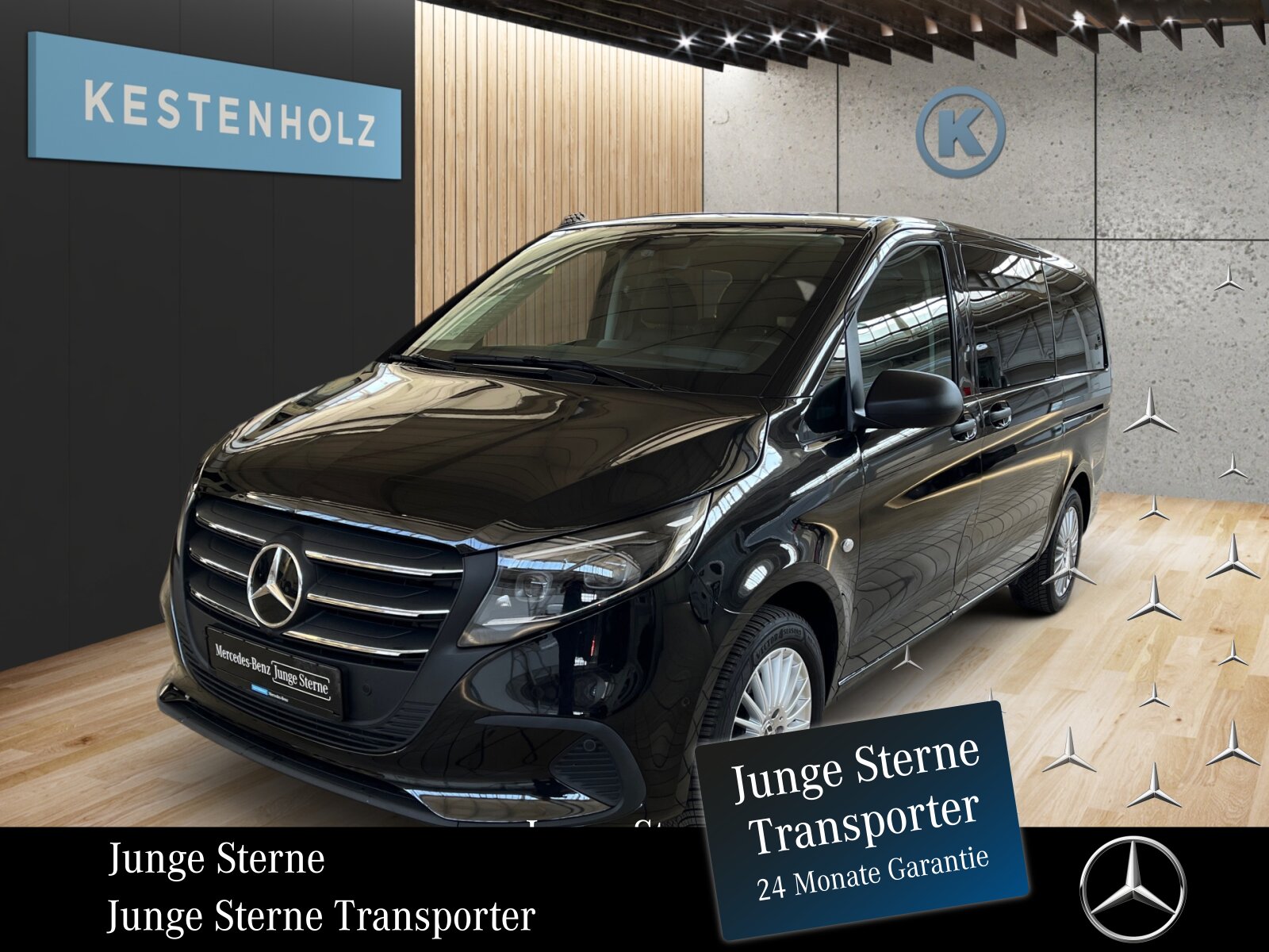 Ausstattungslinien und -Pakete:  Aerodynamik-Paket,   BlueEFFICIENCY-Paket:  Chrom Interieur-Paket:  Fahrassistenz-Paket:  Modellgeneration 2,   Park-Paket mit Rückfahrkamera:  Spiegel-Paket Vito:  Tourer PRO:Exterieur:  Anhängelast 2500 kg:  Anhängerkupplung Kugelkopf abnehmbar:  Außenspiegel elektrisch heranklappbar:  Außenspiegel heizbar und elektrisch verstellbar,   Baureihe C447 Vito/V-Klasse:  Befestigungspunkte im Dachrahmen,   CO2-optimierte Bremsanlage,   EASY PACK Paket - elektr. Schiebetür/Heckklappe,   Elektr. Betätigung für Schiebetür links:  Elektr. Betätigung für Schiebetür rechts:  Fehlbetankungsschutz,   Fenster in Heckklappe mit Wisch- und Waschanlage,   Fenster vorn links, fest in Seitenwand/Schiebetür,   Generator 14 V / 250 A:  Gewichtsvariante 3.200 kg,   Haupttank 70 Liter:  Heizung für Scheibenwaschanlage:  Hinterachswellenfabrikat IFA,   Kombifahrzeug:  Komplettfahrzeug,   Kühlergrill verchromt,   Leichtmetallräder 7 J x 17, 20-Speichen Design,   Metallic-Lack:  Multibeam LED: Fernlichtassistent Adaptive plus,   Radstand 3200 mm, Überhang lang,   Schiebetür links:  Schluss-, Brems- und Blinklicht in LED-Technik:  Steuercode Umstellung WLTP,   Steuercode Zertifizierung II,   Stoßfänger und Anbauteile in Wagenfarbe lackiertInterieur:  3er-Sitzbank in 2. SR (klapp-, wickel-, herausnehmbar) mit Isofix u. Top Tether auf außen, 2 Einzelsitze in der 3. SR,   Beifahrersitz Zweisitzer:  Beleuchtung im Haltegriff Fond mit Lesespot,   Fenster fest hinten,   Innenspiegel  automatisch abblendend,   Innenverkleidung gehobene Ausführung,   Klimaanlage halbautom. geregelt, TEMPMATIC im Fond:  Klimatisierungsautomatik Thermotronic:  Komfort Fahrersitz:  Kunstleder schwarz:  Lederlenkrad:  Linkslenker,   Lordosenstütze Fahrersitz,   Sitzbelegungserkennung Fahrersitz:  Sitzheizung für Beifahrer:  Sitzheizung für Fahrer:  Sitzkissentiefenverstellung Fahrer,   Vordersitze mit EASY-ENTRY-FunktionMultimedia:  2-Wege-Lautsprecher vorn und hinten,   Digitales Extra: Festplatten-Navigation,   Digitales Extra: Remote Services Plus,   Digitales Extra: Smartphone Integration,   Digitales Radio (DAB):  Kommunikationsmodul (LTE) für digitale Dienste:  Live Traffic Information,   MBUX Multimediasystem:  Mercedes-Benz Notrufsystem:Komfort und Umwelt:  9G-TRONIC:  Abgasreinigung SCR Generation 4,   Aktiver Geschwindigkeitslimit-Assistent:  Aktiver Lenk-Assistent:  Aktiver Spurhalte-Assistent:  Allrad permanent:  Attention Assist:  Berganfahrhilfe:  Colorverglasung im Fond, Schwarzglas:  Easy-Pack Heckklappe:  ECO Start-Stop Funktion:  Emissionsklasse  Euro 6b M/N1 GR. II:  Erweitertes autom. Wiederanfahren auf Autobahnen,   Fahrlichtassistent,   Innen- und Umfeldbeleuchtung Kombi,   Intelligenter Geschwindigkeitsassistent (ISA),   Kindererkennung im Fahrzeug passiv,   Kofferraum-Komfortschließung,   Lenkrad in Neigung und Höhe verstellbar,   Multifunktionslenkrad:  Nachtbeleuchtung,   Sauglüfter elektrisch Leistungsstufe 5,   Streckenbasierte Geschwindigkeitsanpassung,   Totwinkel-Assistent:  Verkehrszeichen-Assistent:  Zuheizer  elektrischSicherheit:  Aktiver Abstands-Assistent DISTRONIC:  Aktiver Brems-Assistent:  Beifahrerairbag,   Bremskraftverstärkerausfallkompensierung,   elek. Feststellbremse,   HOLD-Funktion:  Kindersicherung an Türen im Fahrgastraum,   Reifendrucküberwachung an VA u. HA, drahtlos:  Thorax-Pelvis-Sidebag Beifahrer:  Thorax-Pelvis-Sidebag Fahrer,   Windowbags für Fahrer und Beifahrer:Zustand/Papiere:  Modellpflege:  Wartungsintervall 40.000 km,   Zulassung als PKW:Weiteres:  AEJ X4/1,   AEJ X4/2,   Fahrzeug HVO fähig,   Fenster v. rechts, fest in Seitenwand/Schiebetür,   Hersteller Mercedes-Benz AG,   Kundenauftrag VdZ,   Kunstoffboden TPO im Fahrgastraum,   Mopf II,   OM654 DE 20 LA Leistungsstufe 5 Top Type,   Pannenmanagement,   Schilder / Druckschriften deutsch,   Sitzbef. Fond m.Schnellverriegelung 2 Sitzreihen,   Steuercode Modellpflege,   Vertriebskennzeichen 0,   VIN codierte Fahrzeugdaten mit Prüfziffer,   174 kW (237 PS) 4200/min,   Änderungsjahr G4-II,   Geschwindigkeitsbegrenzung 210 km/h,   Modelljahr 5.