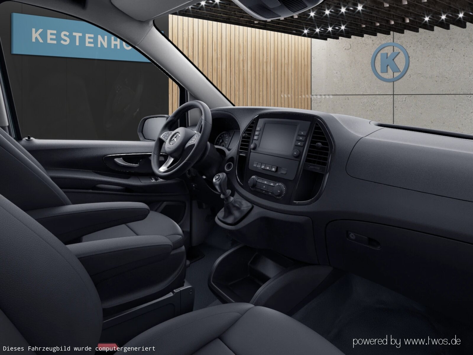 Ausstattungslinien und -Pakete:  BlueEFFICIENCY-Paket:  Chrom Interieur-Paket:  Pro,   Raucher-Paket:Exterieur:  6-Gang-Schaltgetriebe TSG 380,   Anhängerkupplung Kugelkopf fest:  Außenspiegel heizbar und elektrisch verstellbar,   Baureihe C447 Vito/V-Klasse:  Befestigungspunkte im Dachrahmen,   Generator 14 V / 250 A:  Gewichtsvariante 3.200 kg,   Haupttank 70 Liter:  Hecktüren, zweiflügelig, Öffnung bis Seitenwand:  Hinterachswellenfabrikat IFA,   Kastenwagen:  Komplettfahrzeug,   Kühlergrill verchromt,   LED Intelligent Light System:  Radstand 3200 mm, Überhang lang,   Radvollabdeckung,   Reserverad mit Wagenheber,   Schweißmuttern Seitenwand für Ausbauten,   Stahlräder 6,5 J x 17,   Steuercode Umstellung WLTP,   Stoßfänger und Anbauteile in Wagenfarbe lackiertInterieur:  Holzfußboden,   Innenverkleidung Laderaum bis Dachhöhe (Holz),   Komfort-Beifahrersitz:  Komfort Fahrersitz:  Kunstleder schwarz:  Lastenverankerungsschienensystem,   LED-Lichtband im Laderaum:  Lederlenkrad und Lederschalthebel,   Linkslenker,   Lordosenstütze Beifahrersitz,   Lordosenstütze Fahrersitz,   Mittelkonsole mit Staufach,   Sitzheizung für Beifahrer:  Sitzheizung für Fahrer:  Trennwand durchgehend mit 1 Fenster,   Zurrschienen Seitenwand an BrüstungsgurtMultimedia:  2-Wege-Lautsprecher vorne,   Audio 40:  Digitales Radio (DAB):  Kommunikationsmodul (LTE) für digitale Dienste:  Live Traffic Information,   Mercedes-Benz Notrufsystem:Komfort und Umwelt:  Abgasreinigung SCR Generation 3,   Attention Assist:  Berganfahrhilfe:  ECO Start-Stop Funktion:  Emissionsklasse Euro 6d-TEMP N1 GR.III/N2:  Fahrlichtassistent,   Lenkrad in Neigung und Höhe verstellbar,   Multi-Tasten Funkfernbedienung,   Multifunktionslenkrad mit Reiserechner:  Regensensor:  Rückfahrkamera:  Tempomat:  Warmwasser-Zusatzheizung:Sicherheit:  BeifahrerairbagZustand/Papiere:  Modellpflege:  Wartungsintervall 40.000 km,   Zulassung als LKW:Weiteres:  halbautomatisch geregelt Klimaanlage TEMPMATIC:  Hersteller Mercedes-Benz AG,   Pannenmanagement,   Schilder / Druckschriften deutsch,   Steuercode Modellpflege,   Vertriebskennzeichen 0,   Änderungsjahr G0-II,   Motor OM 654 DE 20 LA 120 kW (163 PS) 3800/min.