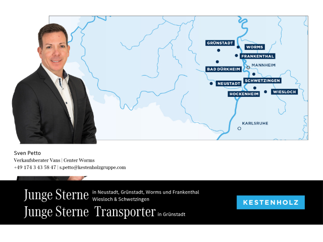 Interne Fahrzeugnr.:: 0923981Ausstattungslinien und -Pakete:  Licht-Paket,   Modellgeneration 0,   Navigation Paket,   Ohne Aufbauhersteller Sondermodul,   Ohne Chrom-Paket,   Ohne Paket BAUSTELLE,   Park-Paket,   Pro,   Sitzkomfort-PaketExterieur:  16" Stahlräder,   40,6 cm (16") Designräder 5-Doppelspeichen-Design,   Abdeckung Schiebetürschiene in Wagenfarbe,   Ausführung Standard,   Außenspiegel elektr. heranklappbar u. verstellbar,   Blinker Außenspiegel in Halogen-Technik,   ECO Catalysator 90g,   EMISSIONSKLASSE EURO 6E M/N1 GR. II,   Frontscheibe wärmedämmend,   Gewichtsvariante 2.351 kg,   Hecktür zweiflügelig 180 Grad ohne Fenster,   Inland - Code,   INTERNER CODE AC1B2,   Kastenwagen,   Komplettfahrzeug,   Kältemittel R-1234yf,   LED High Performance-Scheinwerfer,   Modellgeneration GSR2B,   Nebelscheinwerfer in LED-Technik,   Ohne Einstiegsleisten,   Ohne Lackierung Anbauteile,   Ohne Ladekabel Traktionsbatterie E-Cell,   Ohne PTC-Element,   Ohne Staub-Kit,   Ohne Steinschlagschutz,   Ohne Zierstab Heckklappe Chrom,   Premium Komplettradschutz (3 Jahre),   Querträger für Anhängerkupplung,   Radstand 3097 mm,   Schiebetür rechts,   Schriftzug Gewerblich,   Seitenwand links,   Standardwegausführung,   Steuercode Umstellung WLTP,   Steuercode Vertrieb,   Türgriffe lackiert in Wagenfarbe,   Verbrenner,   VIN von außen sichtbar,   Vorrüstung für Dachreling,   Wischwasserbehälter mit größerem Volumen,   Wärmedämmendes Glas rundumInterieur:  Ablagefach auf Instrumententafel,   Allwetter Fußmatten,   Beifahrersitz Zweisitzer,   Fahrersitz höhenverstellbar mit Lordosestütze,   Fensterheber vorn elektr. m. Komfortbedienfunktion,   Griffleiste schwarz genarbt,   Handschuhfach, Beifahrerseite, geschlossen,   Holzfußboden,   Innenbeleuchtung LED vorne,   Innenraumbeleuchtung in LED-Technik,   Innenspiegel,   Innenverkleidung Laderaum bis Dachhöhe (Holz),   Instrumententafel in Kunststoff schwarz genarbt,   Instrumententafel schwarz Kunststoff,   Klimaanlage,   Klimazone 2 (gemäßigt),   Kraftstofffilter mit Wasserabscheider,   Kunststoffboden im Fahrgastraum vorn,   Lenkrad umschäumt,   Linkslenker,   Mittelarmlehne und Türfelder schwarz genarbt,   Ohne Ambientenbeleuchtung,   Ohne beheiztes Lenkrad,   Ohne Belüftungsdüsen im Fond,   Ohne Fenster SW/LST m. Fensterheber elektr.,   Ohne Innenraumspiegel,   Ohne Klapptisch an F- und BF-Rückenlehne,   Ohne Ladesteckdose,   Ohne Lastschutznetz,   Ohne Rücksitzbank,   Ohne Sitze in Reihe 3,   Ohne Sitz in Reihe 2,   Ohne Sitz Mittelgurt Fond,   Ohne Staufach zwischen F- u. BF-Sitz,   Ohne Tasche an Fahrer- und Beifahrerrückenlehne,   Ohne Warmluftkanal zum Fahrgastraum,   Ohne Zierelemente,   Schaltknauf Kunststoff,   Sitzbezugsart Stoff,   Sitzheizung für Fahrer,   Spiegel in Fahrer-Sonnenblende,   Stoff Norwich Schwarz,   Tachometer km/h,   Trennwand durchgehend mit 1 FensterMultimedia:  Digitales Extra: Erweiterte MBUX Funktionen,   Digitales Extra: Festplatten-Navigation,   Digitales Extra: Remote Services Plus,   Digitales Extra: Smartphone Integration,   Digitales Radio (DAB),   Kombiinstrument mit Farbdisplay,   Kommunikationsmodul (LTE) für digitale Dienste,   Live Traffic Information,   MBUX Multimediasystem und Navi mit 9,5 Zoll Display,   Mercedes-Benz Notrufsystem,   Ohne kabelloses Ladesystem für mobile Endgeräte,   Sprache Kombiinstrument - deutsch,   Vorrüstung für Digitale ExtrasKomfort und Umwelt:  7-Gang-Automatikgetriebe,   Aktiver Spurhalte-Assistent,   ATTENTION ASSIST B,   Berganfahrhilfe,   Diesel,   ECO Start-Stop Funktion,   Fernlichtassistent,   Intelligenter Geschwindigkeitsassistent (ISA),   Keyless Start (schlüsselloses Einsteigen und Starten),   Laderaumbeleuchtung in LED-Technik,   Lenkrad in Neigung und Höhe verstellbar,   Licht- und Regensensor,   Mercedes-Benz MobiloVan mit DSB und GgD,   Multifunktionslenkrad,   Partikelfilter,   Rückfahrkamera,   Tempomat,   Totwinkel-AssistentSicherheit:  Airbag Fahrer und Beifahrer,   Aktiver Brems-Assistent,   Bremsanlage mit ABS und ASR,   elek. Feststellbremse,   Elektronisches Stabilitätsprogramm (ESP),   Gurtwarneinrichtung für Fahrer und Beifahrersitz,   Ohne Automatische Beifahrer-Airbagabschaltung,   Ohne Einbruch-/Diebstahlwarnanlage,   Ohne Kopfstützen Fahrgastraum,   Reifendrucküberwachung an VA u. HA, drahtlos,   Thorax-Sidebags und Windowbags vorne,   Unterbodenschutz Kunststoff,   Verbandtasche,   WarndreieckZustand/Papiere:  COC-Papiere,   Zulassung N1Weiteres: Fahrzeug mit Haltedauer! Abgabe frühestens 90 Tage nach Erstzulassung! AEJ X4/1,   Hersteller Mercedes-Benz AG,   Interner Code ALL6,   Kundenauftrag VdZ.