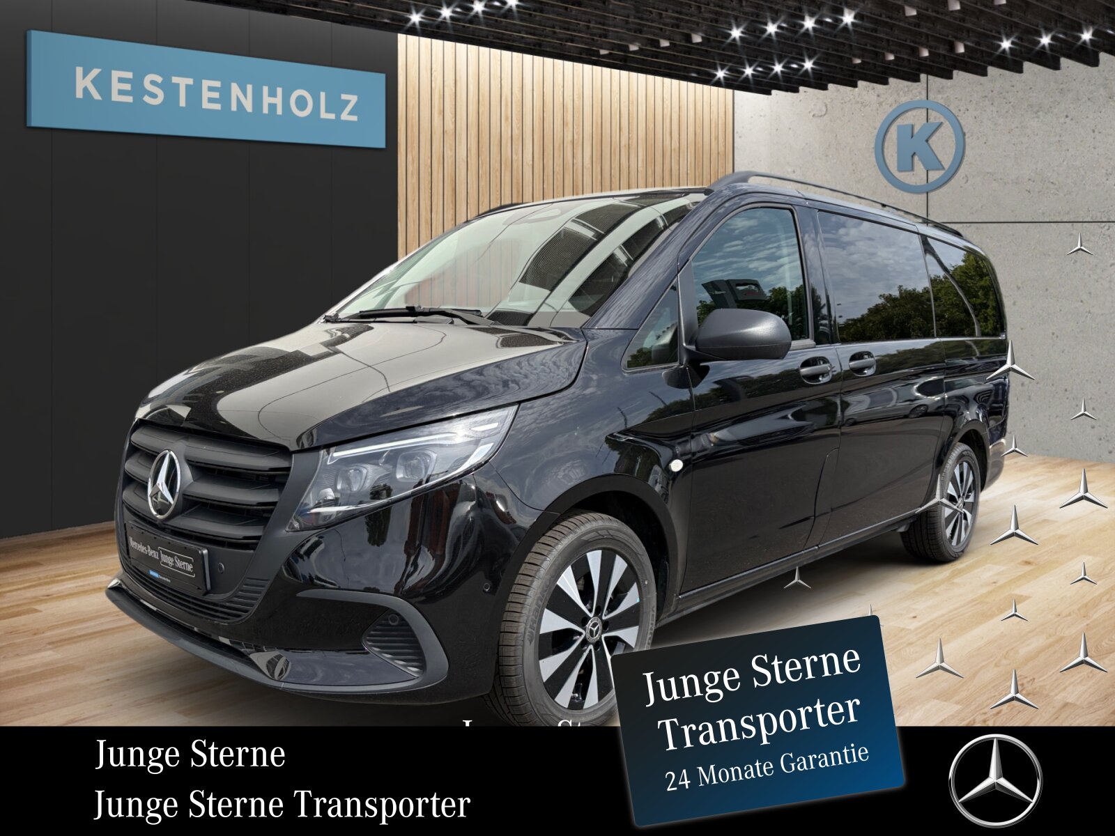 Ausstattungslinien und -Pakete:  Aerodynamik-Paket,   BlueEFFICIENCY-Paket:  Chrom Interieur-Paket:  Fahrassistenz-Paket:  Modellgeneration 2,   Park-Paket mit Rückfahrkamera:  Spiegel-Paket Vito:  Tourer PRO:Exterieur:  Außenspiegel elektrisch heranklappbar:  Außenspiegel heizbar und elektrisch verstellbar,   Basisfahrwerk Plus:  Baureihe C447 Vito/V-Klasse:  CO2-optimierte Bremsanlage,   Dachreling,   Elektrik für Anhängersteckdose:  Fehlbetankungsschutz,   Fenster in Heckklappe mit Wisch- und Waschanlage,   Fenster vorn links, fest in Seitenwand/Schiebetür,   Generator 14 V / 250 A:  Gewichtsvariante 3.100 kg,   Haupttank 70 Liter:  Heckklappe:  Hinterachswellenfabrikat IFA,   Kombifahrzeug:  Komplettfahrzeug,   Leichtmetallräder 7,0Jx17 5-Doppelspeich.-Design,   Metallic-Lack:  Multibeam LED: Fernlichtassistent Adaptive plus,   Radstand 3200 mm, Überhang lang,   Räderfabrikat Ronal,   Schiebetür links:  Schluss-, Brems- und Blinklicht in LED-Technik:  Steuercode Umstellung WLTP,   Stoßfänger und Anbauteile in Wagenfarbe lackiert,   Wet Wiper Wischblätter beheiztInterieur:  3er-Komfort-Sitzbank EASY-ENTRY in 1.Reihe im Fond,   3er-Komfort-Sitzbank EASY-ENTRY in 2.Reihe im Fond,   Armlehnen für Bestuhlung im Fahrgastraum,   Beleuchtung im Haltegriff Fond mit Lesespot,   Fenster fest hinten,   Innenspiegel  automatisch abblendend,   Innenverkleidung gehobene Ausführung,   Komfort-Beifahrersitz:  Komfort Fahrersitz:  Lederlenkrad:  Linkslenker,   Lordosenstütze Beifahrersitz,   Lordosenstütze Fahrersitz,   Sitzbelegungserkennung Fahrersitz:  Sitzheizung für Beifahrer:  Sitzheizung für Fahrer:  Sitzkissentiefenverstellung Beifahrer,   Sitzkissentiefenverstellung Fahrer,   Sitzschienen mit Schnellverriegelung, 3 Schienen,   Stoff Caluma schwarzMultimedia:  2-Wege-Lautsprecher vorn und hinten,   Digitales Extra: Festplatten-Navigation,   Digitales Extra: Remote Services Plus,   Digitales Extra: Smartphone Integration,   Digitales Radio (DAB):  Kommunikationsmodul (LTE) für digitale Dienste:  Live Traffic Information,   MBUX Multimediasystem:  Mercedes-Benz Notrufsystem:Komfort und Umwelt:  9G-TRONIC:  Abgasreinigung SCR Generation 4,   Aktiver Geschwindigkeitslimit-Assistent:  Aktiver Lenk-Assistent:  Aktiver Spurhalte-Assistent:  Attention Assist:  Berganfahrhilfe:  Colorverglasung im Fond, Schwarzglas:  ECO Start-Stop Funktion:  Erweitertes autom. Wiederanfahren auf Autobahnen,   Fahrlichtassistent,   Intelligenter Geschwindigkeitsassistent (ISA),   Kindererkennung im Fahrzeug passiv,   Kofferraum-Komfortschließung,   Lenkradheizung:  Lenkrad in Neigung und Höhe verstellbar,   Multifunktionslenkrad:  Nachtbeleuchtung,   Streckenbasierte Geschwindigkeitsanpassung,   Totwinkel-Assistent:  Verkehrszeichen-Assistent:  Zuheizer  elektrischSicherheit:  Aktiver Abstands-Assistent DISTRONIC:  Aktiver Brems-Assistent:  Beifahrerairbag,   Bremskraftverstärkerausfallkompensierung,   elek. Feststellbremse,   Feuerlöscher 1 kg,   HOLD-Funktion:  Kindersicherung an Türen im Fahrgastraum,   Reifendrucküberwachung an VA u. HA, drahtlos:  Thorax-Pelvis-Sidebag Beifahrer:  Thorax-Pelvis-Sidebag Fahrer,   Windowbags für Fahrer und Beifahrer:Zustand/Papiere:  Modellpflege:  Wartungsintervall 40.000 km,   Zulassung als PKW:Weiteres:  AEJ X5/1,   BEDIENUNGSANLEITUNG U. SERVICEHEFT-DEUTSCH,   EMISSIONSKLASSE EURO 6E-BIS M1,   Fahrzeug HVO fähig,   Fenster v. rechts, fest in Seitenwand/Schiebetür,   halbautomatisch geregelt Klimaanlage TEMPMATIC:  Hersteller Mercedes-Benz AG,   Mopf II,   Pannenmanagement,   Schilder / Druckschriften deutsch,   Steuercode Modellpflege,   Vertriebskennzeichen 0,   VIN codierte Fahrzeugdaten mit Prüfziffer,   Wartungsintervall 2 Jahre,   WIPPS-Länder WEU+COC,   Geschwindigkeitsbegrenzung 210 km/h,   Motor OM 654 DE 20 LA 140 kW (190 PS) 3800/min.