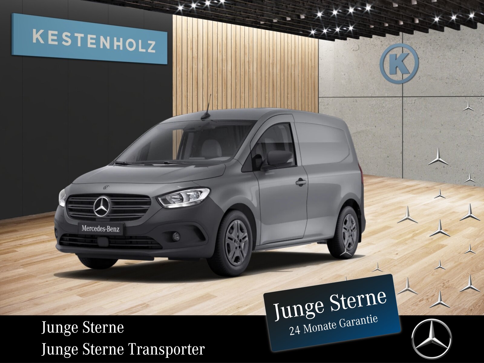 Ausstattungslinien und -Pakete:  Aktives Sicherheits-Paket,   Ausstattungslevel A,   Ohne Chrom-Paket,   Park-Paket:  Park-Paket hinten,   Pro,   Sitzkomfort-Paket:Exterieur:  16" Stahlräder,   40,6 cm (16") Designräder 5-Doppelspeichen-Design,   Abdeckung Schiebetürschiene in Wagenfarbe,   Außenspiegel heizbar und elektrisch verstellbar,   Blinker Außenspiegel in Halogen-Technik,   Frontscheibe wärmedämmend,   Hecktür zweiflügelig 180 Grad ohne Fenster:  Kastenwagen:  Komplettfahrzeug,   Nebelscheinwerfer Halogen,   Ohne Einstiegsleisten,   Ohne Lackierung Anbauteile,   Ohne PTC-Element,   Ohne Zierstab Heckklappe Chrom,   Querträger für Anhängerkupplung,   Radstand 2716 mm,   Scheinwerfer in Halogen-Technik,   Schiebetür rechts:  Schriftzug Gewerblich,   Seitenwand links,   Standardwegausführung,   Steuercode Umstellung WLTP,   Stoßfänger schwarz genarbt,   Türgriffe lackiert in Wagenfarbe,   Verbrenner,   Vorrüstung für DachrelingInterieur:  6-Gang Schaltgetriebe:  Armlehne mit Staufach,   Fahrersitz höhenverstellbar mit Lordosestütze,   Fensterheber vorn elektr. m. Komfortbedienfunktion,   Griffleiste schwarz genarbt,   Handschuhfach, Beifahrerseite, geschlossen,   Holzfußboden,   Innenbeleuchtung LED vorne,   Innenraumbeleuchtung in LED-Technik,   Innenverkleidung Laderaum bis Dachhöhe (Holz),   Instrumententafel in Kunststoff schwarz genarbt,   Instrumententafel schwarz Kunststoff,   Klimaanlage:  Kraftstofffilter mit Wasserabscheider,   Kunststoffboden im Fahrgastraum vorn,   Lenkrad umschäumt,   Linkslenker,   Mittelarmlehne und Türfelder schwarz genarbt,   Ohne Ambientenbeleuchtung,   Ohne beheiztes Lenkrad,   Ohne Belüftungsdüsen im Fond,   Ohne Fenster SW/LST m. Fensterheber elektr.,   Ohne Innenraumspiegel,   Ohne Innenspiegel,   Ohne Lastschutznetz,   Ohne Rücksitzbank,   Ohne Sitze in Reihe 3,   Ohne Sitz in Reihe 2,   Ohne Sitz Mittelgurt Fond,   Ohne Tasche an Fahrer- und Beifahrerrückenlehne,   Ohne Warmluftkanal zum Fahrgastraum,   Ohne Zierelemente,   Schaltknauf Kunststoff,   Sitzbezugsart Stoff,   Sitzheizung für Fahrer und Beifahrer,   Start über Zündschlüssel,   Stoff Norwich Schwarz,   Tachometer km/h,   Trennwand durchgehend:Multimedia:  Digitales Extra: Remote Services Plus,   Digitales Extra: Smartphone Integration,   Digitales Radio (DAB):  Kommunikationsmodul (LTE) für digitale Dienste:  MBUX Multimediasystem mit DAB,   Mercedes-Benz Notrufsystem:  Ohne kabelloses Ladesystem für mobile Endgeräte,   Sprache Kombiinstrument - deutsch,   Vorrüstung für Digitale ExtrasKomfort und Umwelt:  Aktiver Spurhalte-Assistent:  Attention Assist:  Berganfahrhilfe:  ECO Start-Stop Funktion:  Emissionsklasse Euro 6d-TEMP M/N1 GR. II:  Geschwindigkeitslimit-Assistent,   i-Size Kindersitzbefestigung,   Laderaumbeleuchtung in LED-Technik,   Lenkrad in Neigung und Höhe verstellbar,   Licht- und Regensensor:  Multifunktionslenkrad:  Ohne Fernlicht-Assistent,   Partikelfilter:  Rückfahrkamera:  Tempomat:  Totwinkel-Assistent:Sicherheit:  Airbag Fahrer und Beifahrer,   Aktiver Brems-Assistent:  Bremsanlage mit ABS und ASR,   Elektronisches Stabilitätsprogramm (ESP),   Festellbremse,   Gurtwarneinrichtung für Fahrer und Beifahrersitz,   Ohne Automatische Beifahrer-Airbagabschaltung,   Ohne Kopfstützen Fahrgastraum,   Reifendrucküberwachung an VA u. HA, drahtlos:  Thorax-Sidebags und Windowbags vorneWeiteres:  Beifahrersitz, höhenverstellbar,   Gewichtsvariante 2.021 kg,   Hersteller Mercedes-Benz AG,   Interner Code SSPREM,   Markenumfang Mercedes-Benz,   Ohne aktiver Lenkassistent,   Ohne Double Lock,   Ohne Drehzahlanhebung mit Konstanthaltung,   Ohne Fenster hinten,   Ohne Generator verstärkt,   Ohne Heckscheibe heizbar,   Ohne Kindersicherung an Türen im Fahrgastraum,   Ohne Ladekabel für Haushaltssteckdose,   ohne Schmutzfänger,   Ohne  Spiegel in Beifahrer-Sonnenblende,   Ohne Wisch- und  Waschanlage,   Pannenmanagement,   Schilder / Druckschriften deutsch,   Standard Reichweite,   Startlaufstrecke Wartungsintervall 30.000km/2Jahre,   Typkennzeichen,   Baureihe 420 VS11,   MOTOR OM 608.9 DE 15 LA 70 KW (95PS).